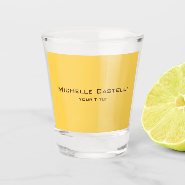 Vaso De Chupito Plato simple clásico profesional (Anverso)