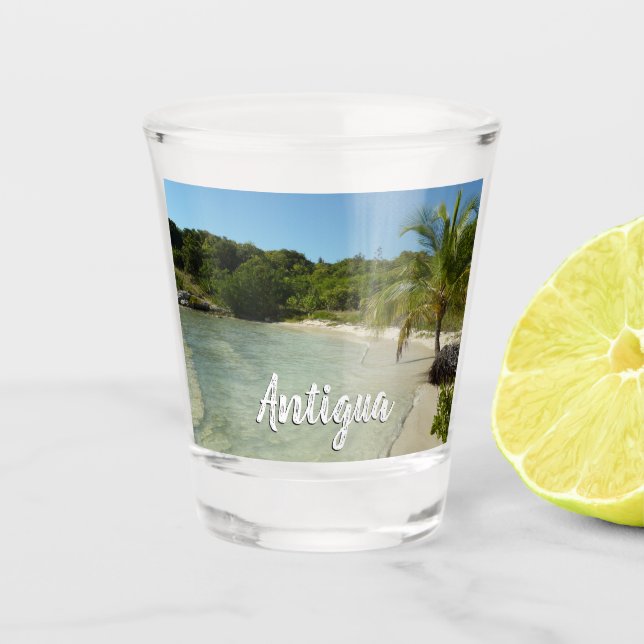 Vaso De Chupito Playa Antigua Hermoso Paisaje Tropical (Anverso)