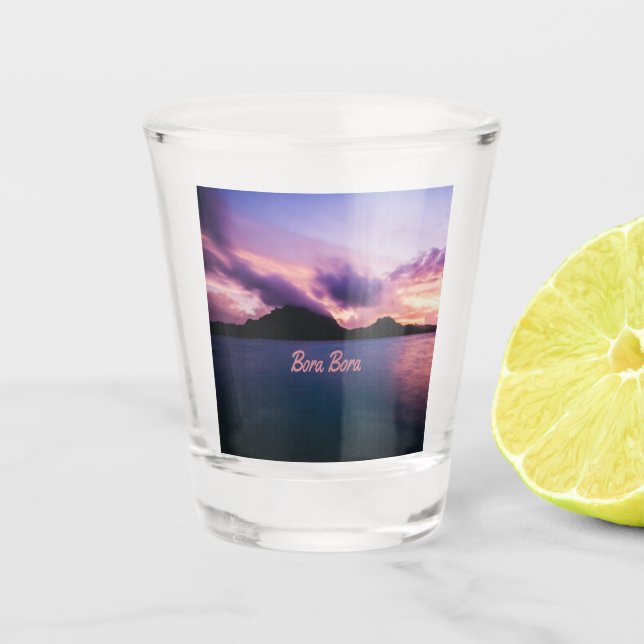 Vaso De Chupito Playa Bora Bora Suset Island (Anverso)