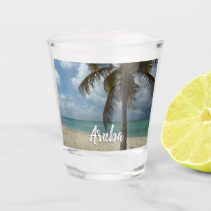 Vaso De Chupito Playa de Aruba I Bella Escena Natural