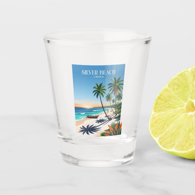 Vaso De Chupito Playa de Plata Liberia (Anverso)