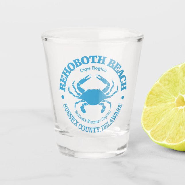 Vaso De Chupito Playa de Rehoboth (cangrejo) (Anverso)