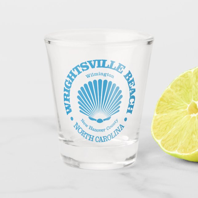 Vaso De Chupito Playa de Wrightsville (concha de mar) (Anverso)