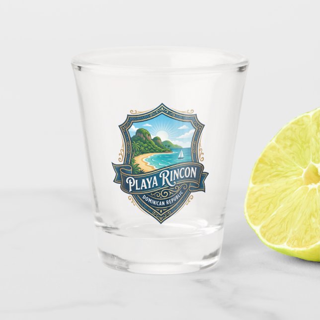Vaso De Chupito Playa Rincon República Dominicana (Anverso)