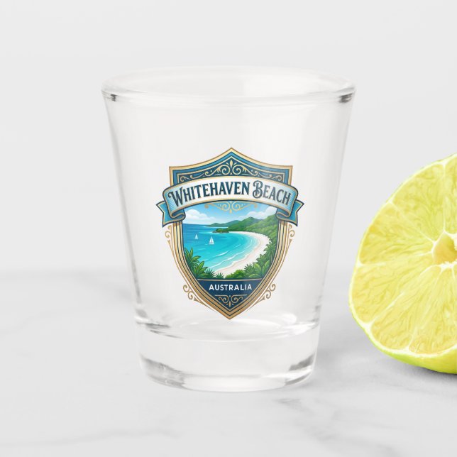 Vaso De Chupito Playa Whitehaven Australia (Anverso)