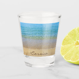 Vaso De Chupito Playa y mar de Córcega