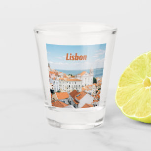 Vaso De Chupito Playas atlánticas de Lisboa Portugal Techos Rojos