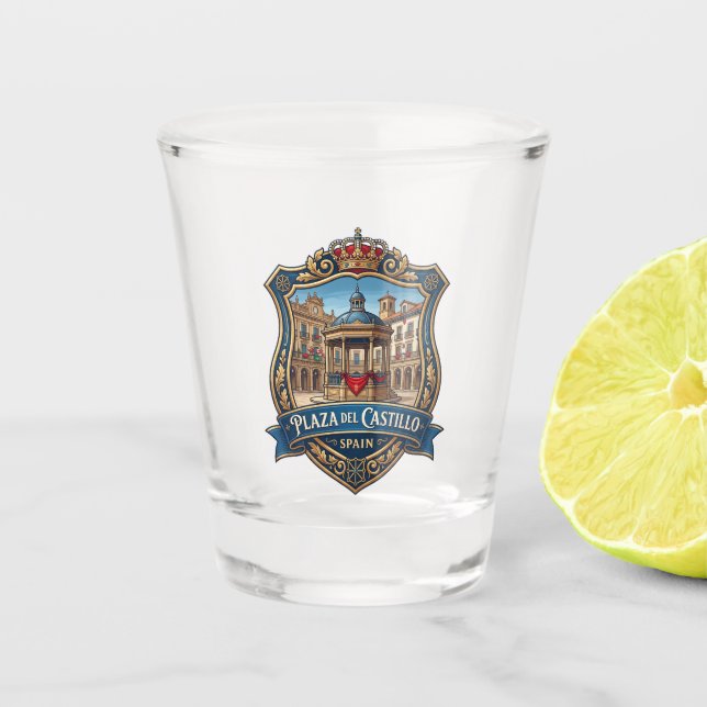 Vaso De Chupito Plaza del Castillo España (Anverso)