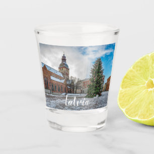 Vaso De Chupito Plaza Dome con árbol de Navidad en Riga