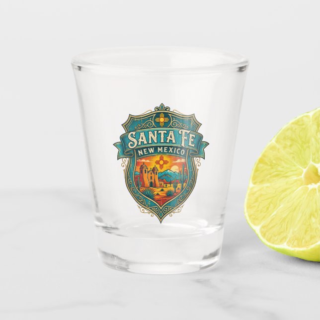 Vaso De Chupito Plaza Santa Fe Nuevo México (Anverso)