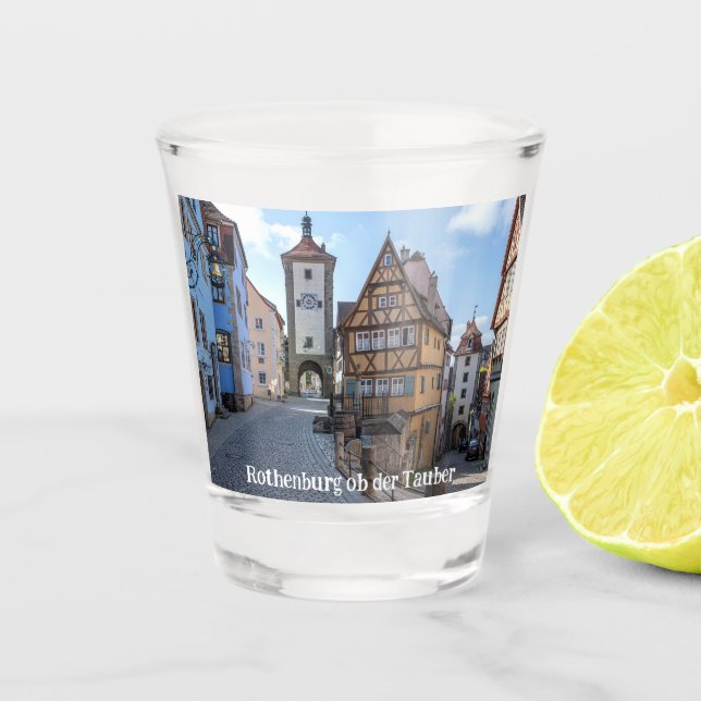 Vaso De Chupito Plönlein en Rothenburg ob der Tauber, Alemania (Anverso)