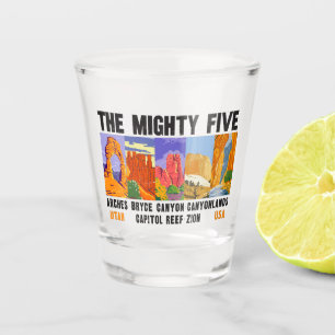 Vaso De Chupito Poderosos cinco parques nacionales de Utah