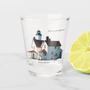 Vaso De Chupito Point Iroquois Lighthouse vidrio disparo
