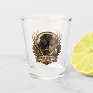 Vaso De Chupito Pointer Alemán de Pelo Cargado