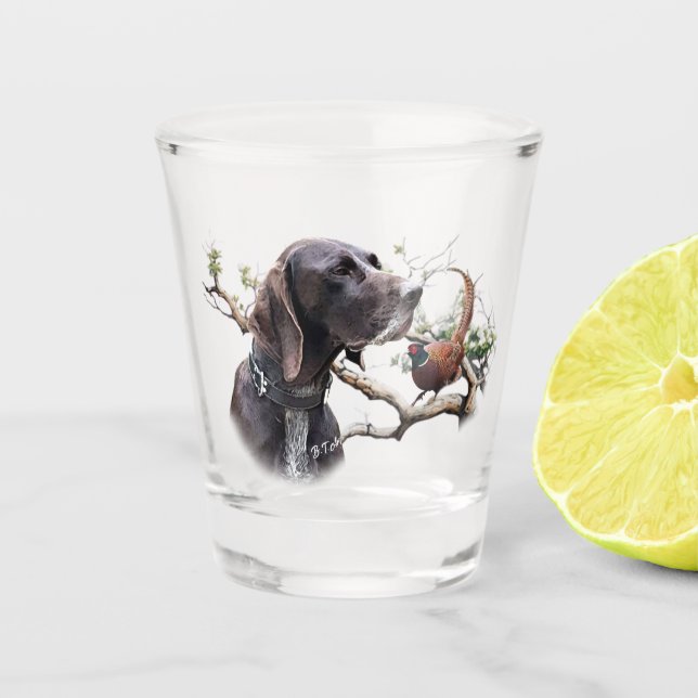Vaso De Chupito Pointer alemán de pelo corto, gsp (Anverso)