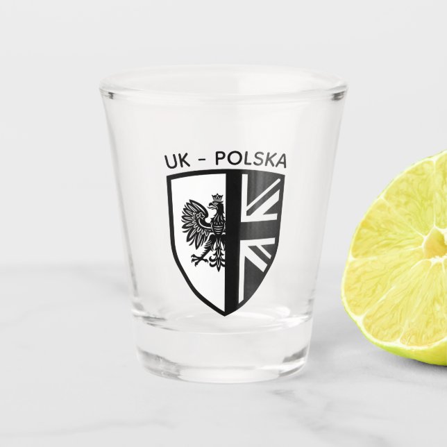 Vaso De Chupito Polaco - Británico (Anverso)