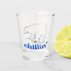 Vaso De Chupito Polar Bear Chill transparente vidrio de disparo
