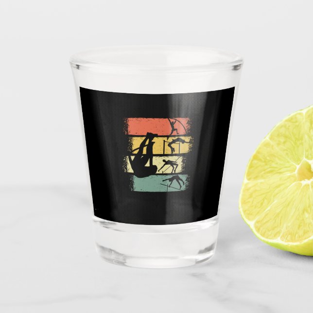 Vaso De Chupito Pole Vault Retro (Anverso)