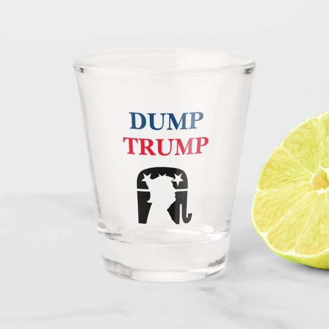 Vaso De Chupito Política anti-presidente Donald Trump (Anverso)