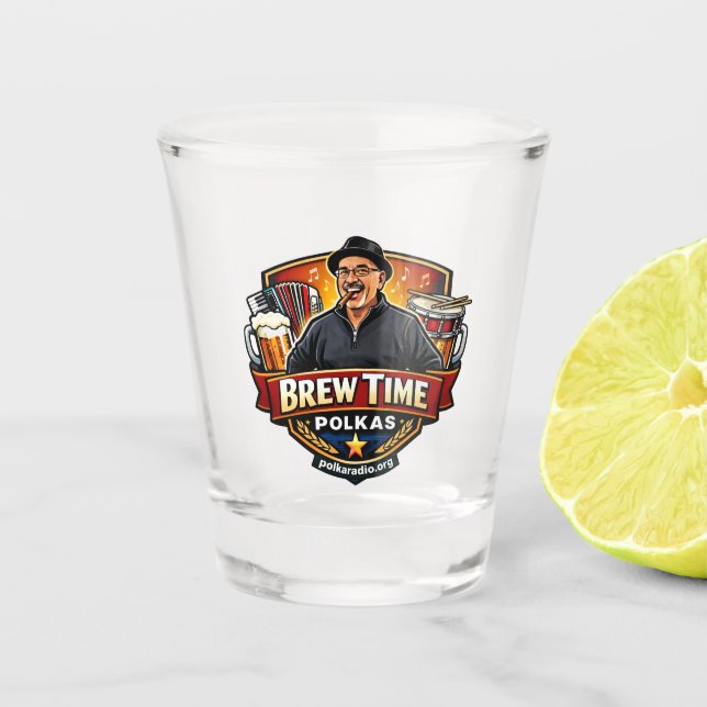 Vaso De Chupito Polkas de Hora de Cerveza (Anverso)