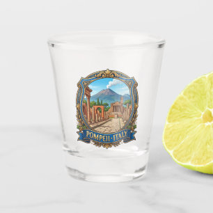 Vaso De Chupito Pompeya Italia Monte Vesubio Italia