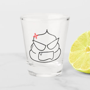 Vaso De Chupito Poop enojado - Brootsch the PooPoo