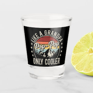 Vaso De Chupito Pop-Pop como un abuelo sólo retro más frío