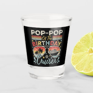 Vaso De Chupito Pop-Pop de vacaciones de crucero de cumpleaños