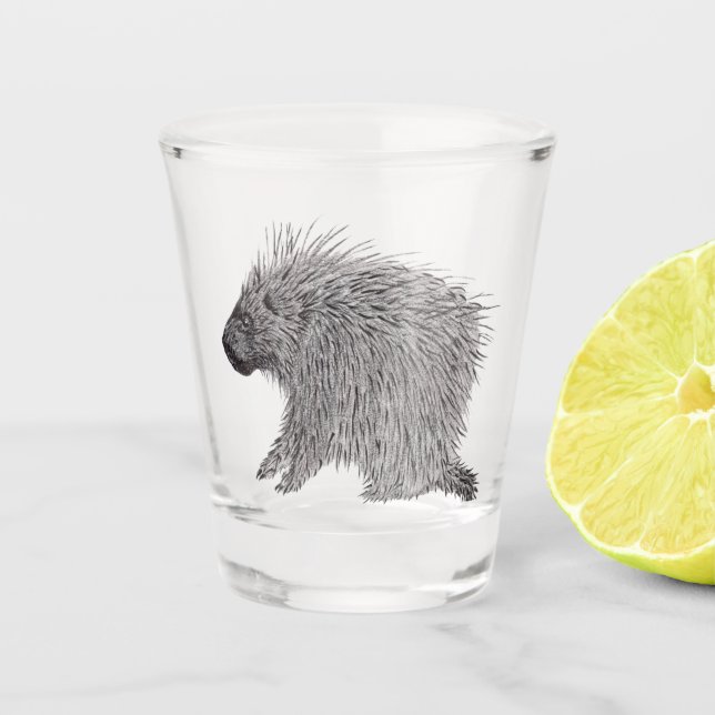 Vaso De Chupito Porcupina (Anverso)