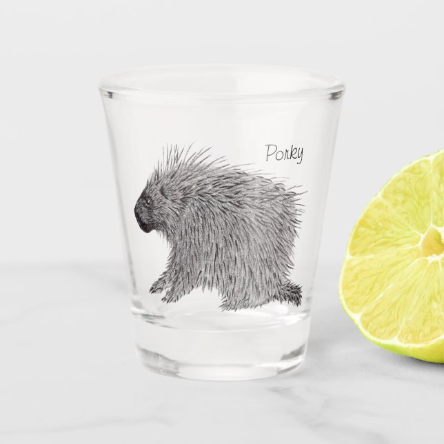Vaso De Chupito Porcupina (Anverso)