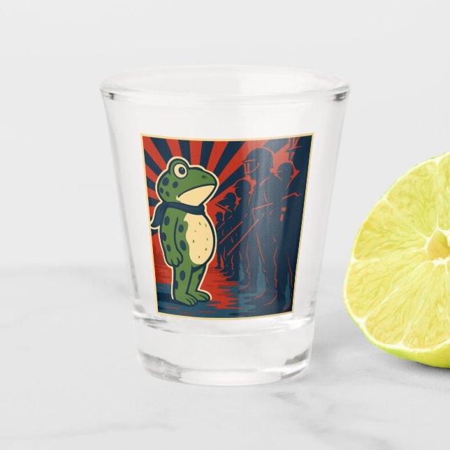 Vaso De Chupito Portland Frog Protest (Anverso)