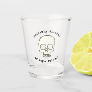 Vaso De Chupito ¿Posiblemente alcohol o quizá Pioson? cráneo