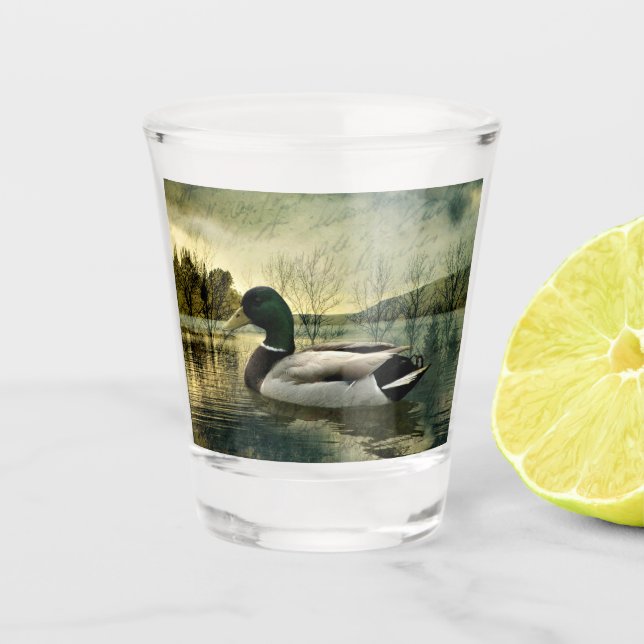 Vaso De Chupito Postal maleada vintage (Anverso)