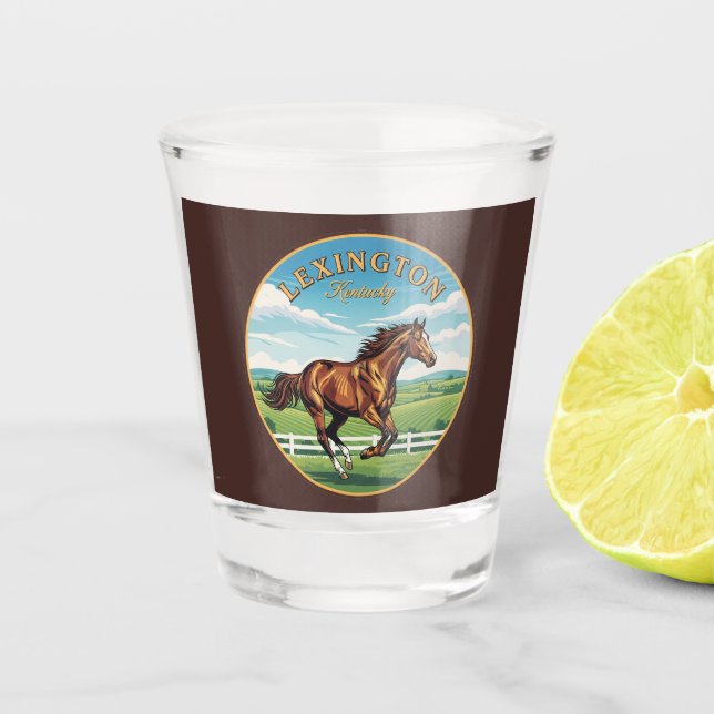 Vaso De Chupito Postcard de Lexington Kentucky (Anverso)
