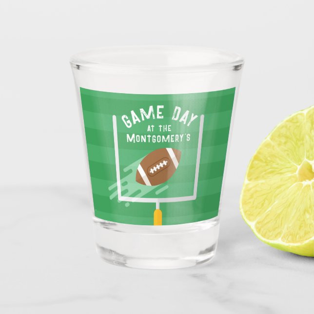 Vaso De Chupito Poste de punto extra de fútbol americano (Anverso)