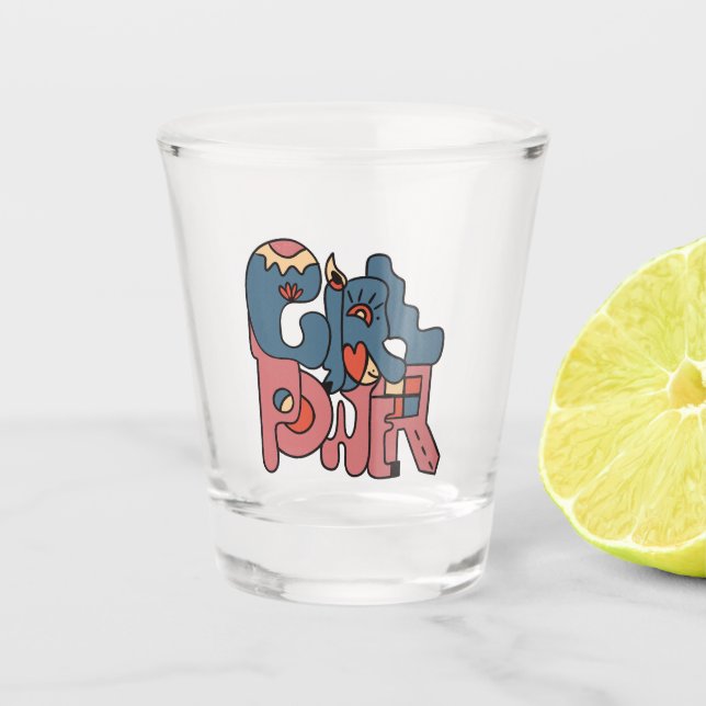 Vaso De Chupito Potencia chica (Anverso)