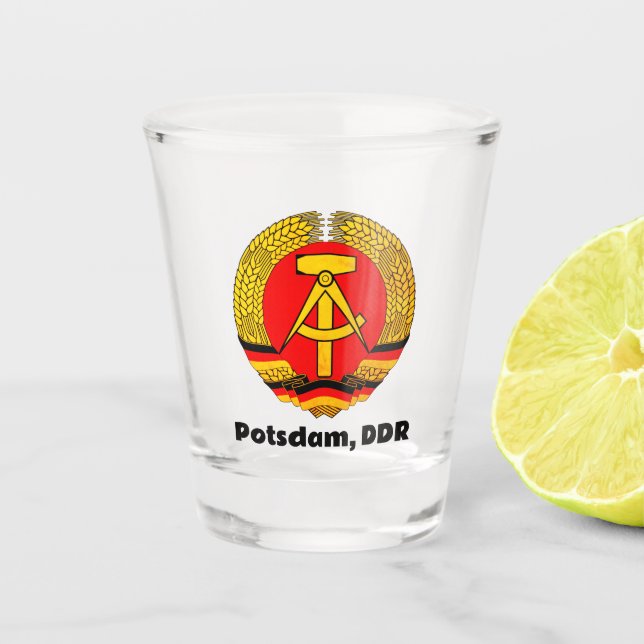 Vaso De Chupito Potsdam, RDA de la República Democrática Alemana (Anverso)