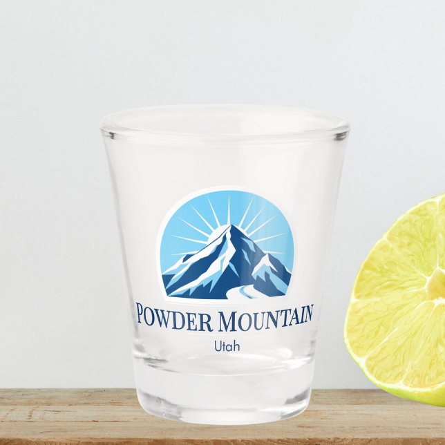 Vaso De Chupito  Powder Mountain utah Shot glass (Subido por el creador)