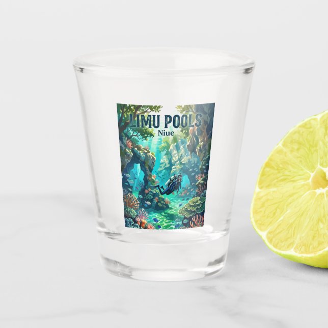 Vaso De Chupito Pozas de Limu Niue (Anverso)