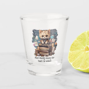 Vaso De Chupito Preparado Para Volver A La Escuela