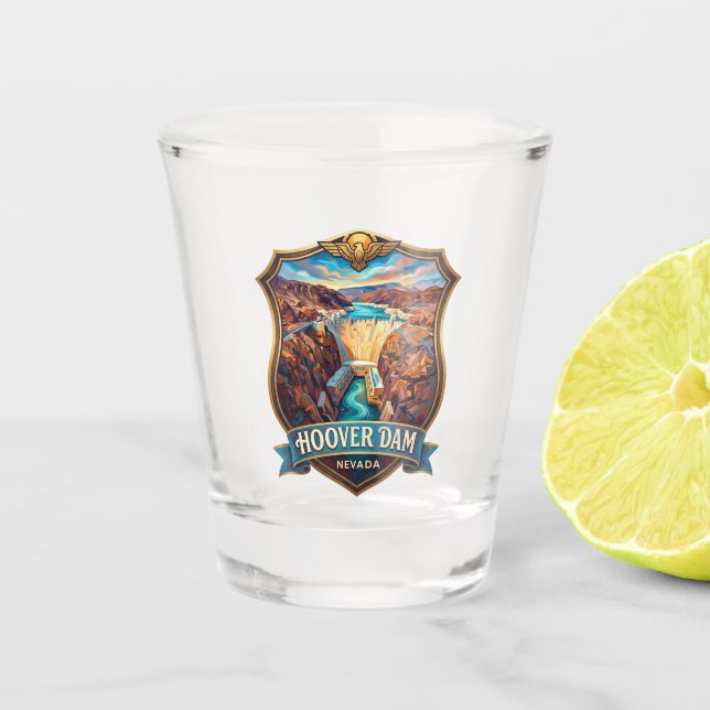 Vaso De Chupito Presa Hoover Nevada (Anverso)