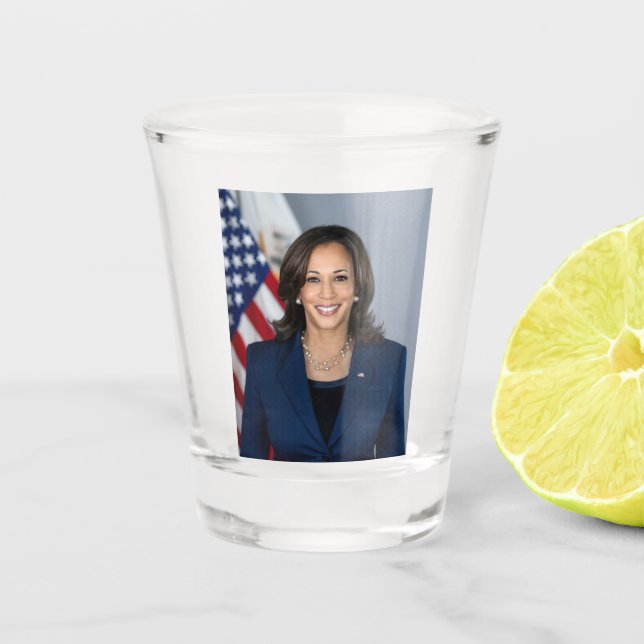 Vaso De Chupito Presidente Candidato Kamala Harris US 2024 (Anverso)
