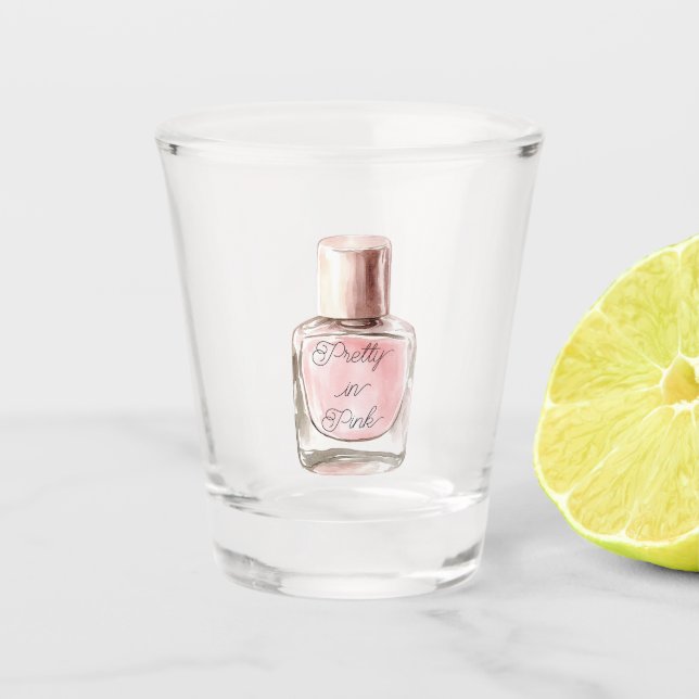 Vaso De Chupito Pretty in Pink Nail Polish (Anverso)