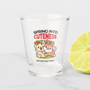 Vaso De Chupito Primavera en la atención - Adorable Ilustracion de
