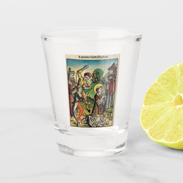 Vaso De Chupito Primer mártir de San Esteban Protomartyr (Anverso)