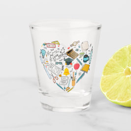 Vaso De Chupito Profesor instructor Profesor de herramientas Coraz