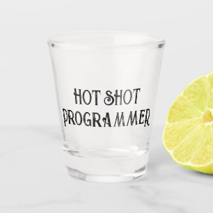 Vaso De Chupito Programador de Hot Shot Gracioso vidrio caliente
