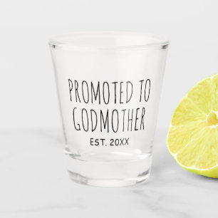 Vaso De Chupito Promocionado A Madrina Vidrio de regalo de Recié