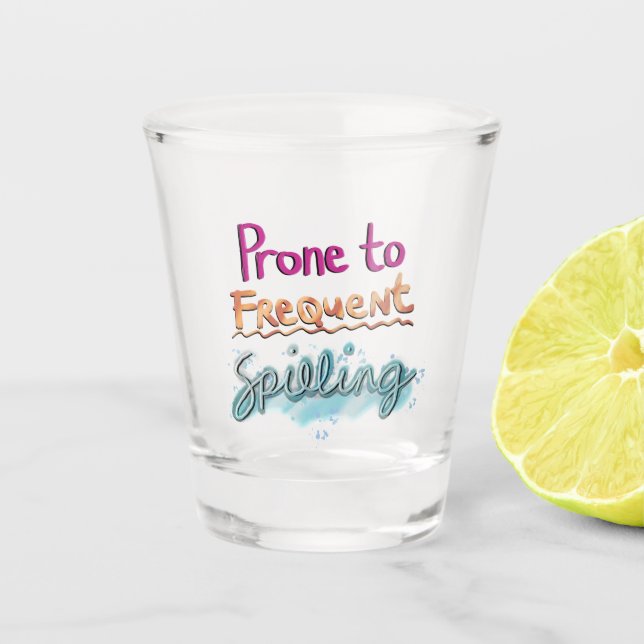 Vaso De Chupito Propenso al derrame frecuente (Anverso)