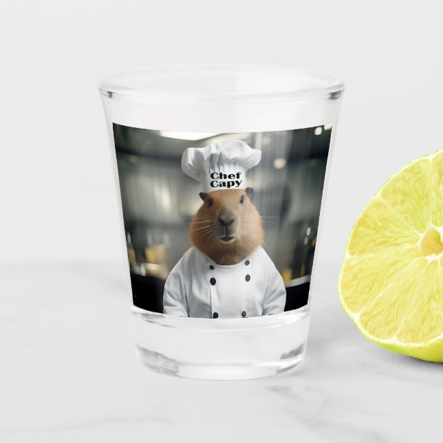 Vaso De Chupito Prosperidad pastelera: El capibara culinario (Anverso)